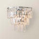 image 4 of ValueLights Kelsks Chrome and Acrylic Droplet Wall Light | Chrome