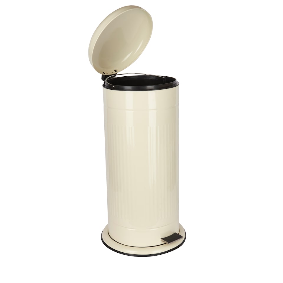 image 1 of Living Nostalgia Antique Cream 30 Litre Pedal Bin