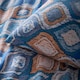 image 2 of Portfolio Home Tangiers Geometric Soft Easy Care Bed Linen Bedding Duvet Cover Quilt Set With Pillow Case Blue | Double