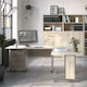 image 3 of Prima Desk 150cm in Oak with Height Adjustable Legs with Electric Control in Silver Grey Steel