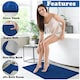 image 2 of VELVETIO Greek Bath Mat & Pedestal Mat Water Absorbent Non Slip Toilet Rugs Blue | Royal Blue