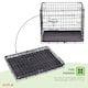 image 10 of Oypla 24" Folding Metal Dog Cage Puppy Transport Crate Pet Carrier