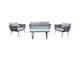 image 1 of Groundlevel 4 Piece Woven Grey Furniture Set