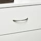 image 8 of HOMCOM Modern 3 Drawers Side Table, Bedside Table with Wood Effect, White