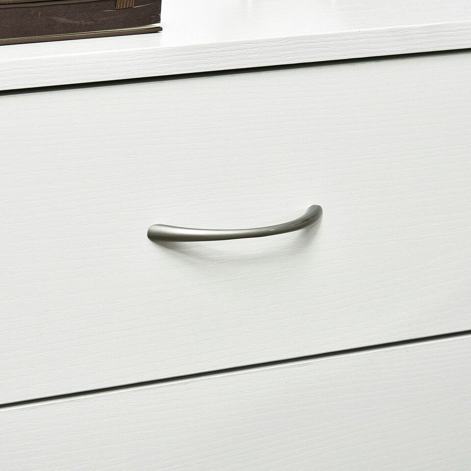 image 1 of HOMCOM Modern 3 Drawers Side Table, Bedside Table with Wood Effect, White