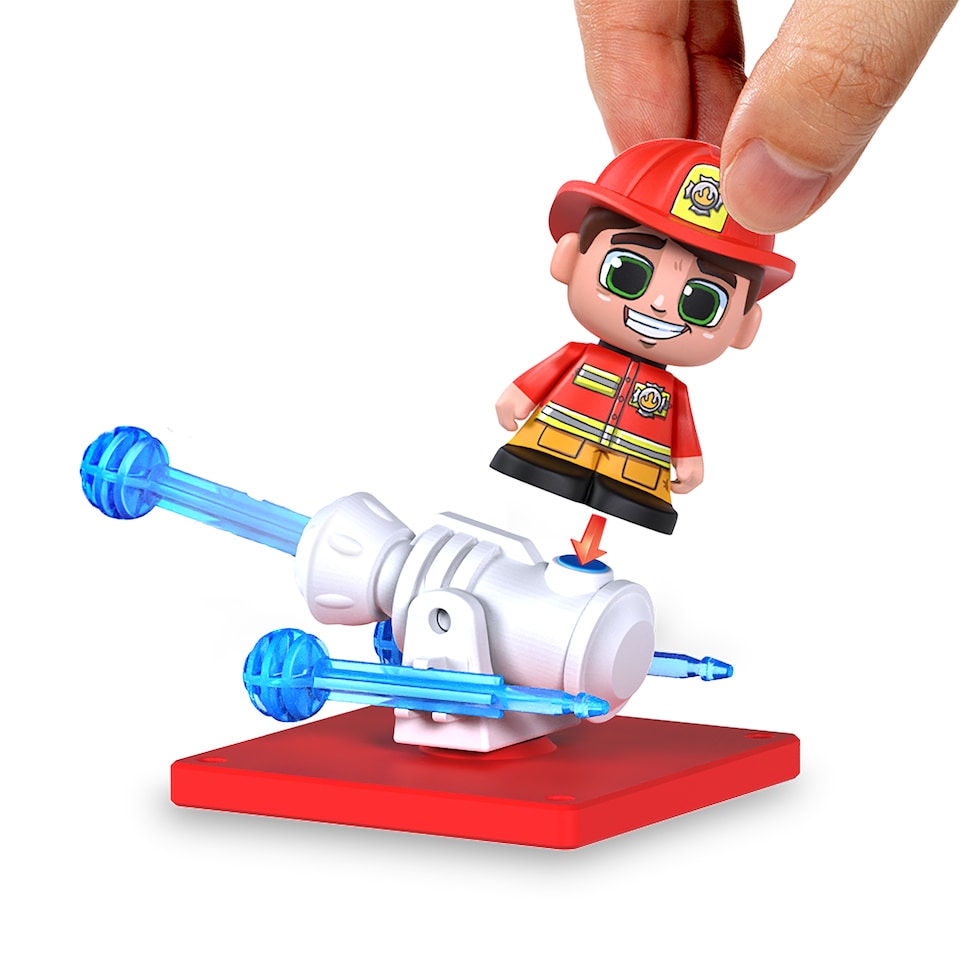 image 1 of Tile Town Fire House Set