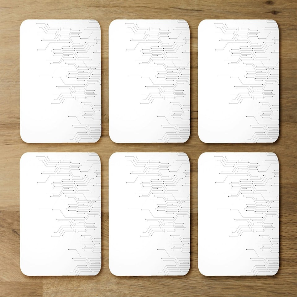 image 1 of digital background with technology circuit board (Coaster)