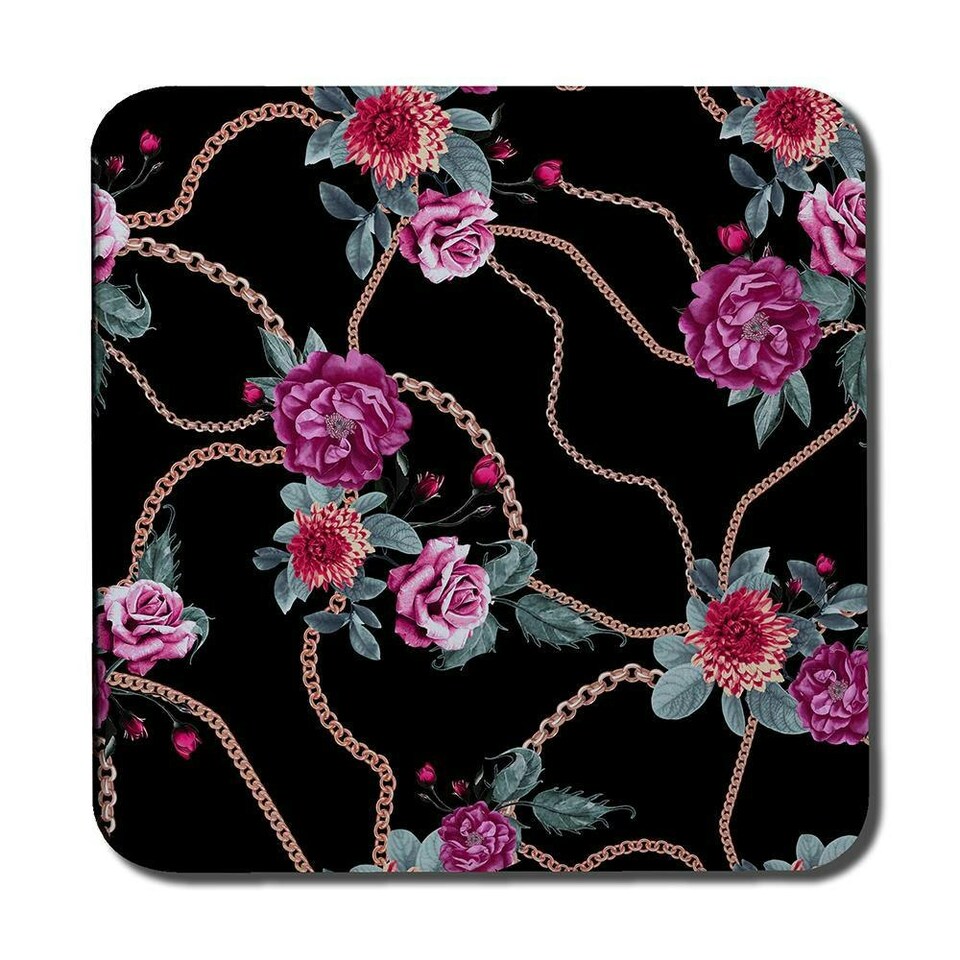image 1 of Chain and flowers pattern (Coaster)