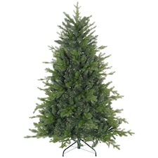 HOMCOM 5 Ft Artificial Christmas Tree with Metal Base, Hinged Branches
