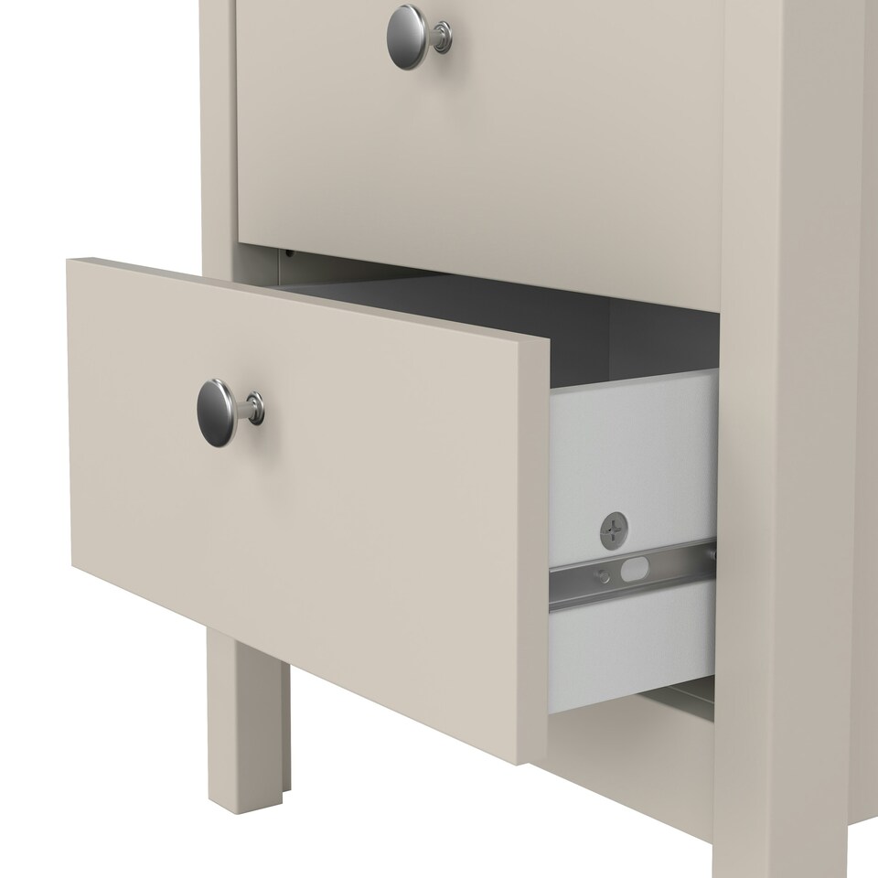 image 1 of Madrid Bedside Table 2 Drawers in Cashmere N/A