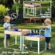 image 3 of AIYAPLAY 2 PCS Wooden Sandpits, Sand and Water Play Tables with Bottom Liner Yellow