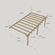 image 4 of Wall Mounted Garden Pergola 3 Posts - Wood - L480 x W660 x H270 cm - Light Green