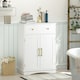 image 8 of COSTWAY Floor Storage Cabinet Buffet Sideboard with Drawer-White