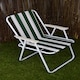 image 6 of 3 Pack of Folding Camping / Picnic Chair in Green and White Garden Patio | Green | Green