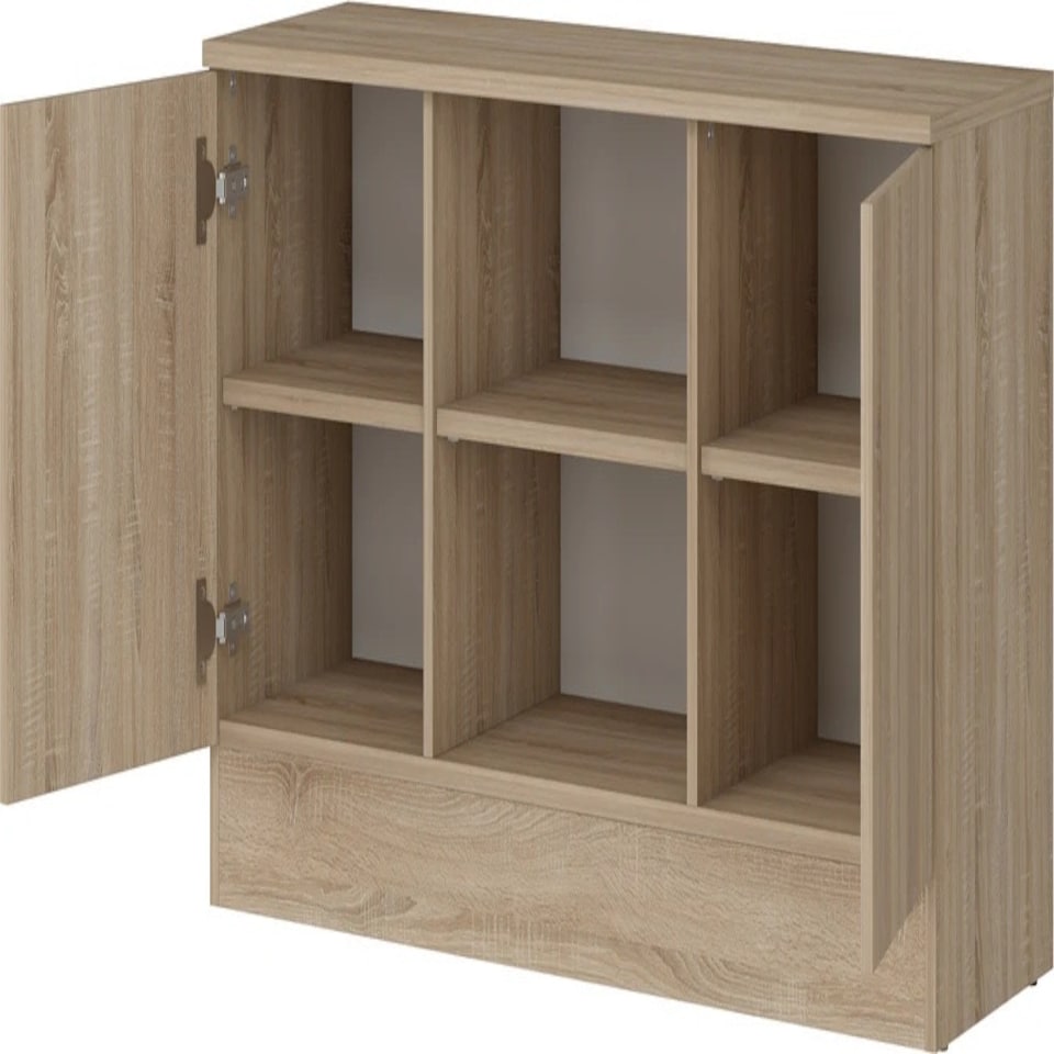 image 1 of Lowboard TV Stand Granada Sonoma Oak (1 box) Brown