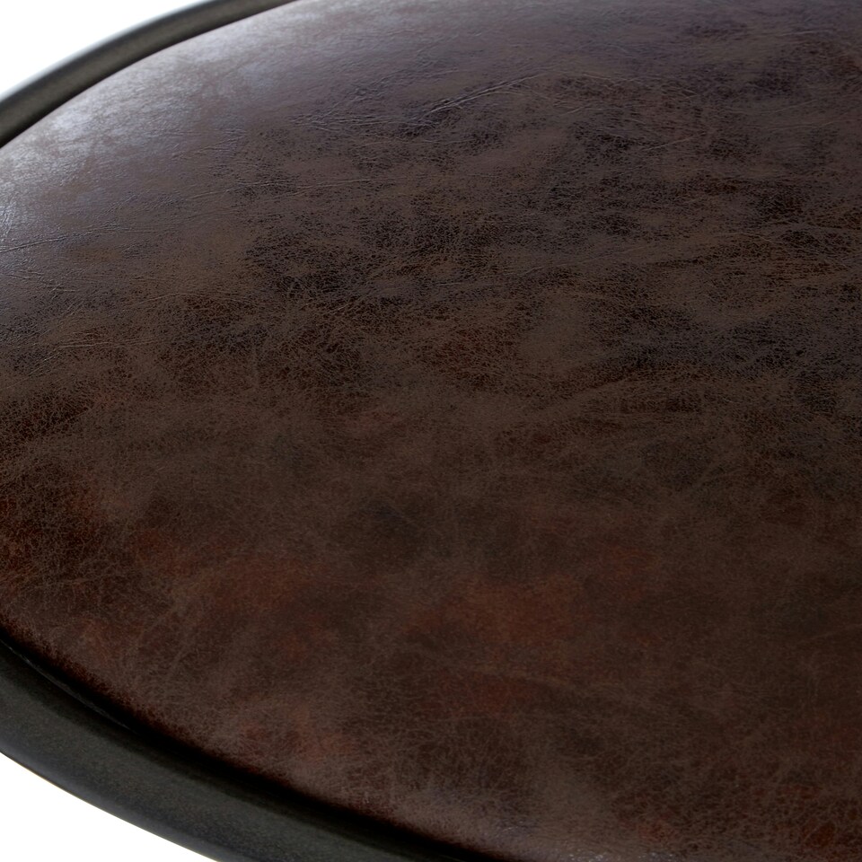 image 1 of Interiors by Premier Versatile Design Mocha Bar Stool With Gunmetal Legs, Durable Bar Stool, Sleek Minimalist Kitchen Stool