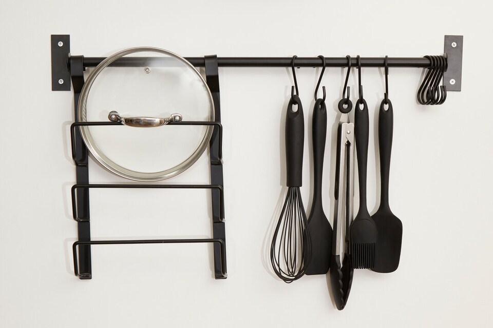 image 1 of Sorello Matt Black Hanging Rail