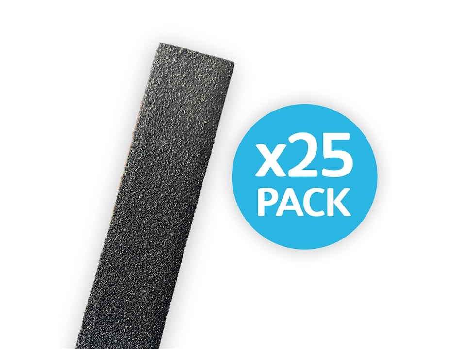 eDecks Anti Skid Outdoor Garden Decking Strips, Black, 1000mm - Pack of 25