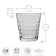 image 3 of Duralex Prisme Drinking Glasses - 220ml Tumblers for Water, Juice - Clear - Pack of 6 | Clear | Clear