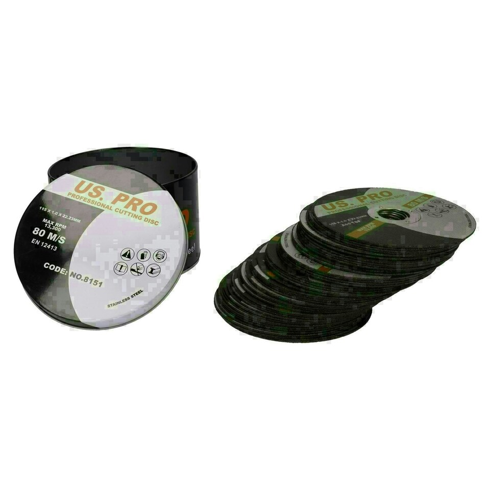 image 1 of 4-1/2" / 115mm Angle Grinder x 1mm Thin Metal Steel Cutting Discs Disc 50pc