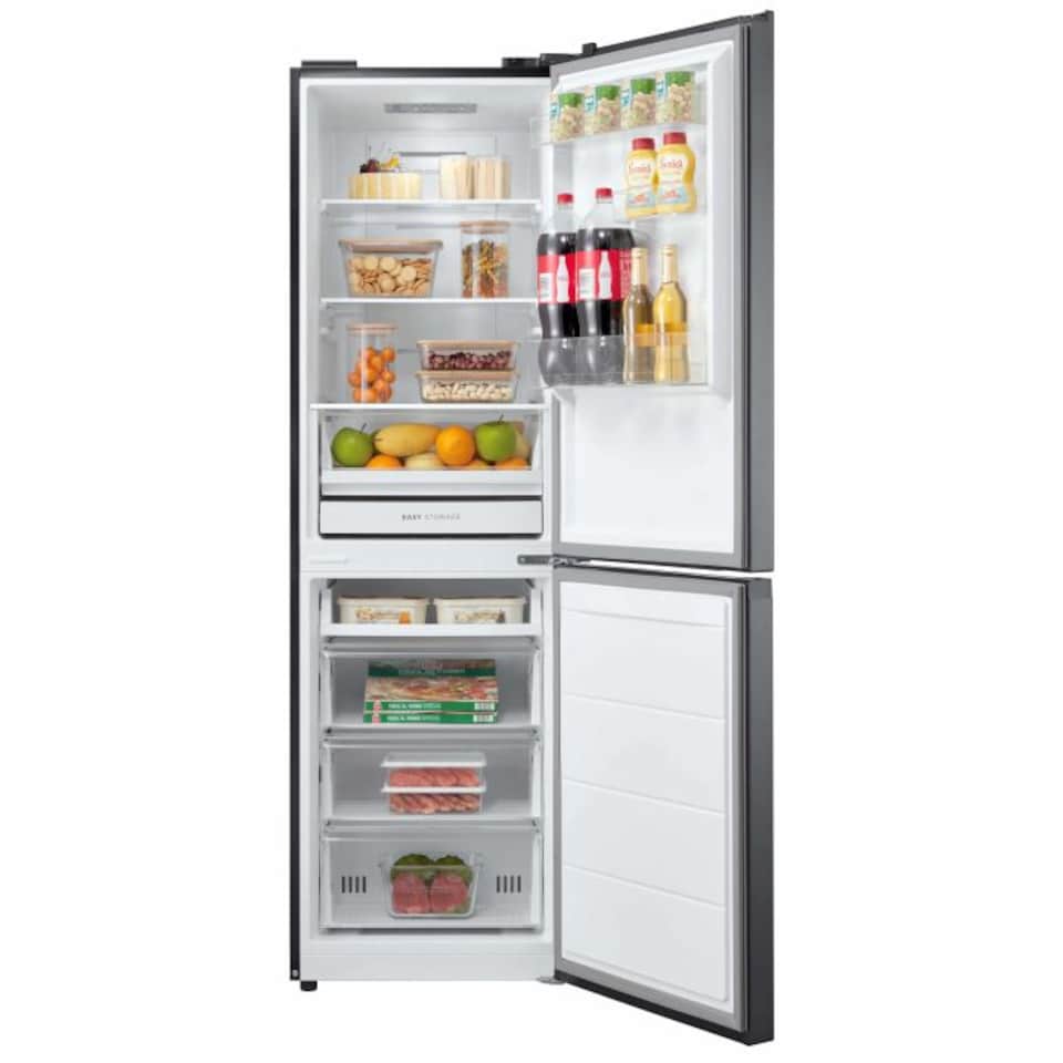 image 1 of Midea MDRB379FGD02 - Silver Freestanding 50/50 Frost Free Fridge Freezer - D energy