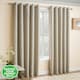 image 1 of Enhanced Living Vogue Cream Curtains 46 x 72 inch (117x183cm) Room Darkening Eyelet Thermal Noise Reducing Curtains for Bedroom and Living Room