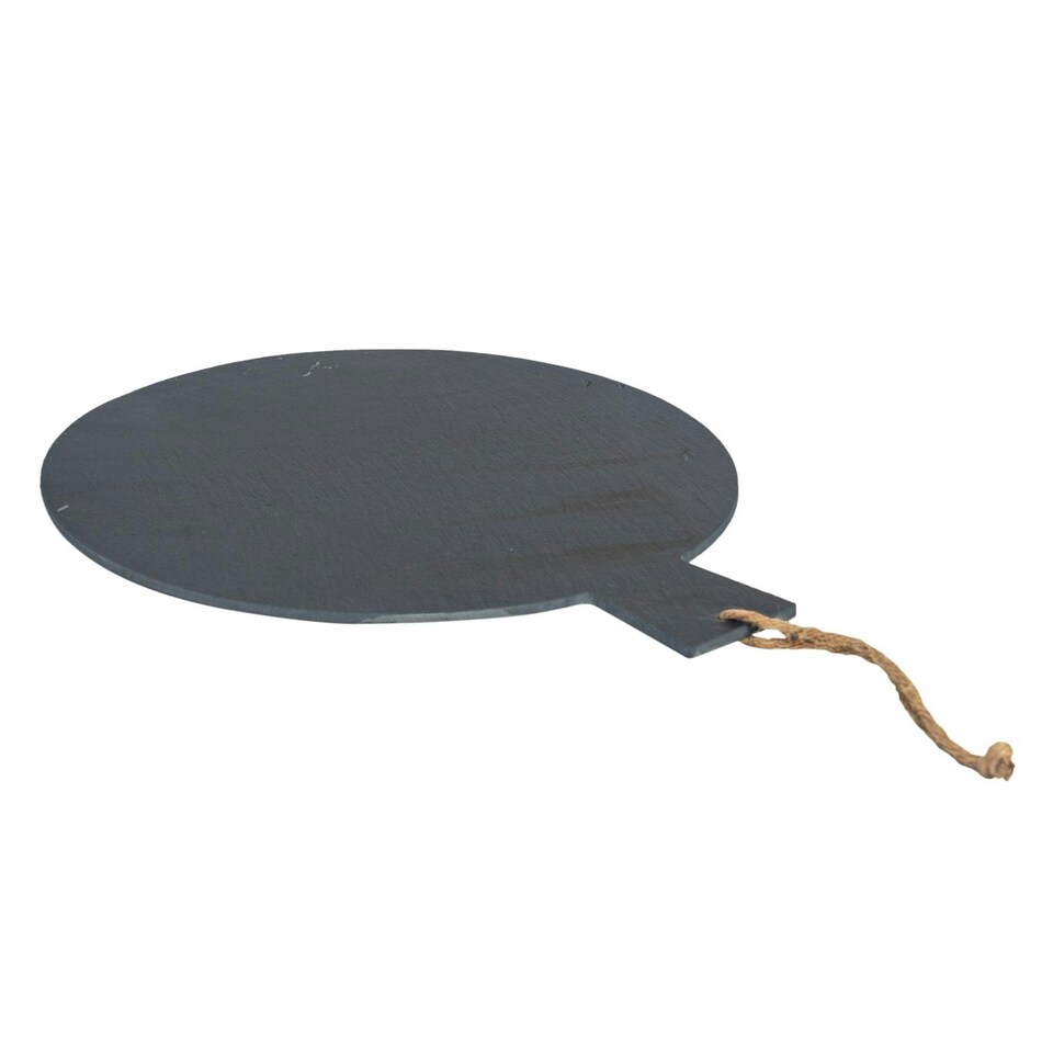 image 1 of Argon Tableware Round Slate Serving Paddle - 34cm Grey