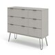 image 2 of Core Products Augusta Industrial Grey 3+3 Drawer Wide Chest H73.6cm x W119.3cm x D39.5cm Grey