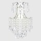image 2 of ValueLights Donah Silver Ceiling Pendant Droplets Shade and B22 GLS LED 10W Cool White 6500K Bulb