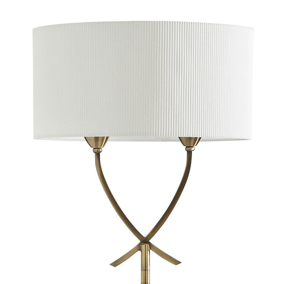 image 1 of Justina Antique Brass Floor Lamp