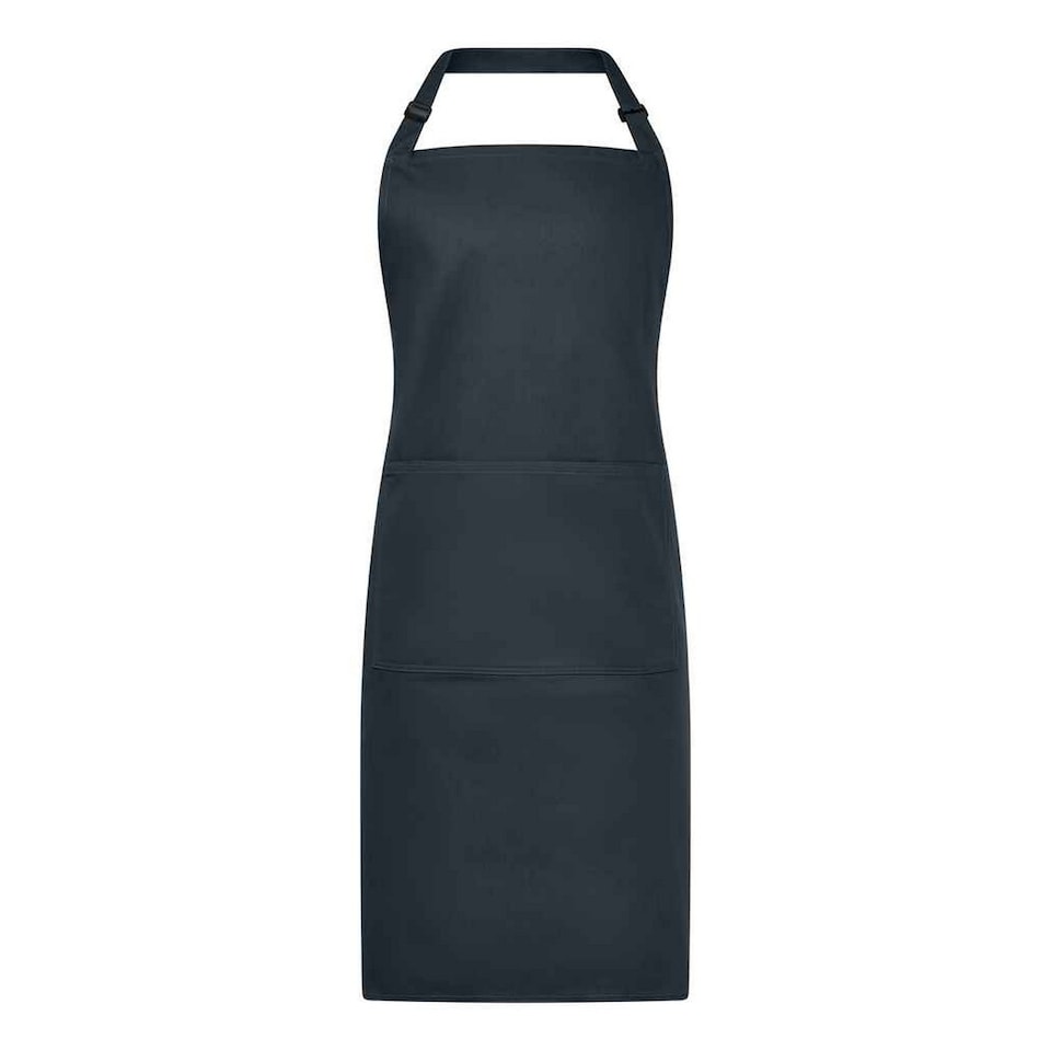 image 1 of Brand Lab Unisex Adult Bibbed Apron | Black | Charcoal | One Size | 1