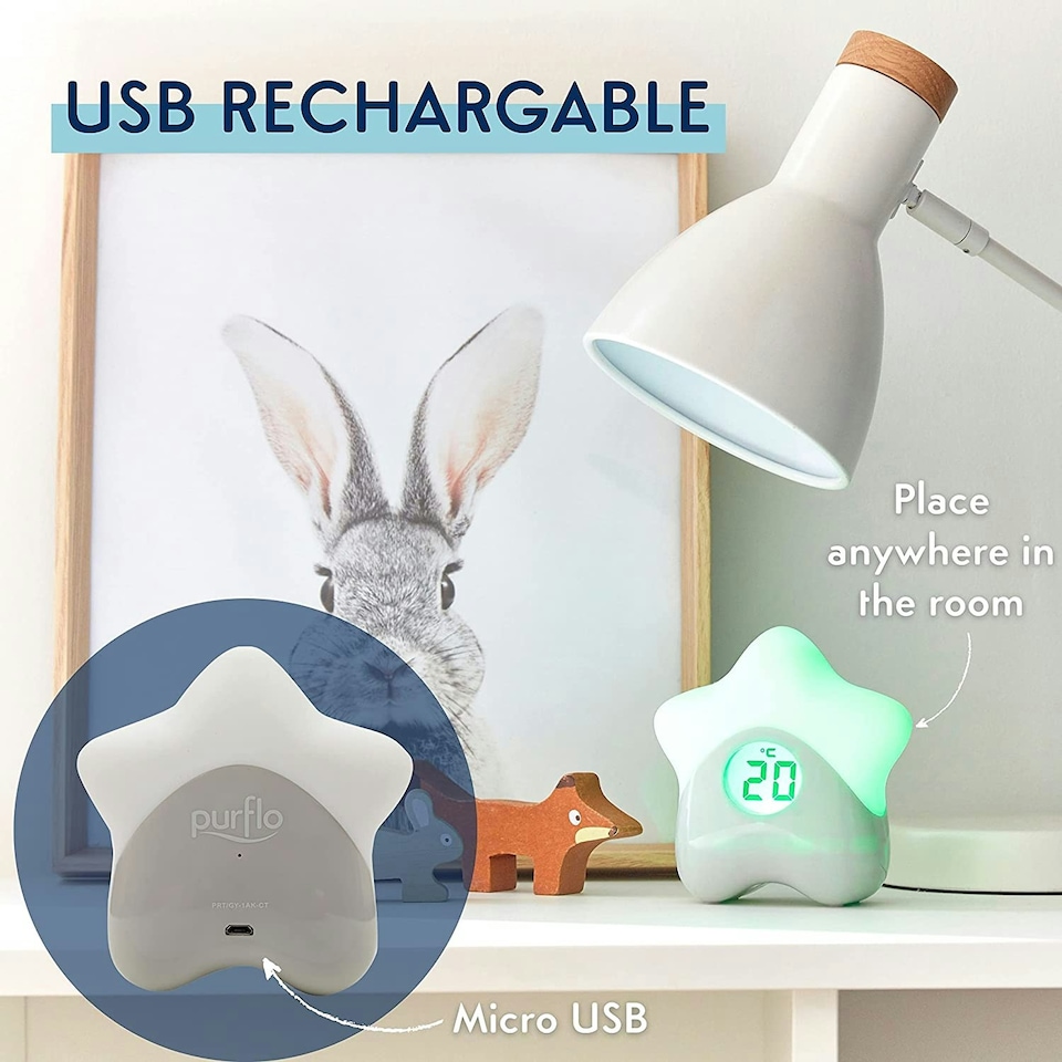 image 1 of Purflo Starlight Room Thermometer