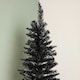 image 3 of 7ft (2.1m) Black Pencil Pine Artificial Christmas Tree with 401 Tips
