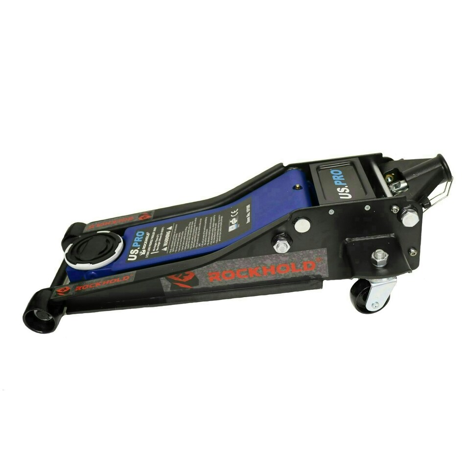 image 1 of 3 Ton Low Profile Trolley Jack Hydraulic Lifting Twin Piston 75mm - 500mm Range