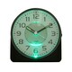 image 2 of Hometime Silent Sweep Round Face Blinking Light Alarm Clock  - Black