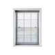 image 1 of 90cm Light Grey Faux Wood Venetian Blind With Strings 160cm Drop Grey | Grey