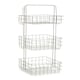 image 2 of Kirby Three Tier White Storage Caddy White