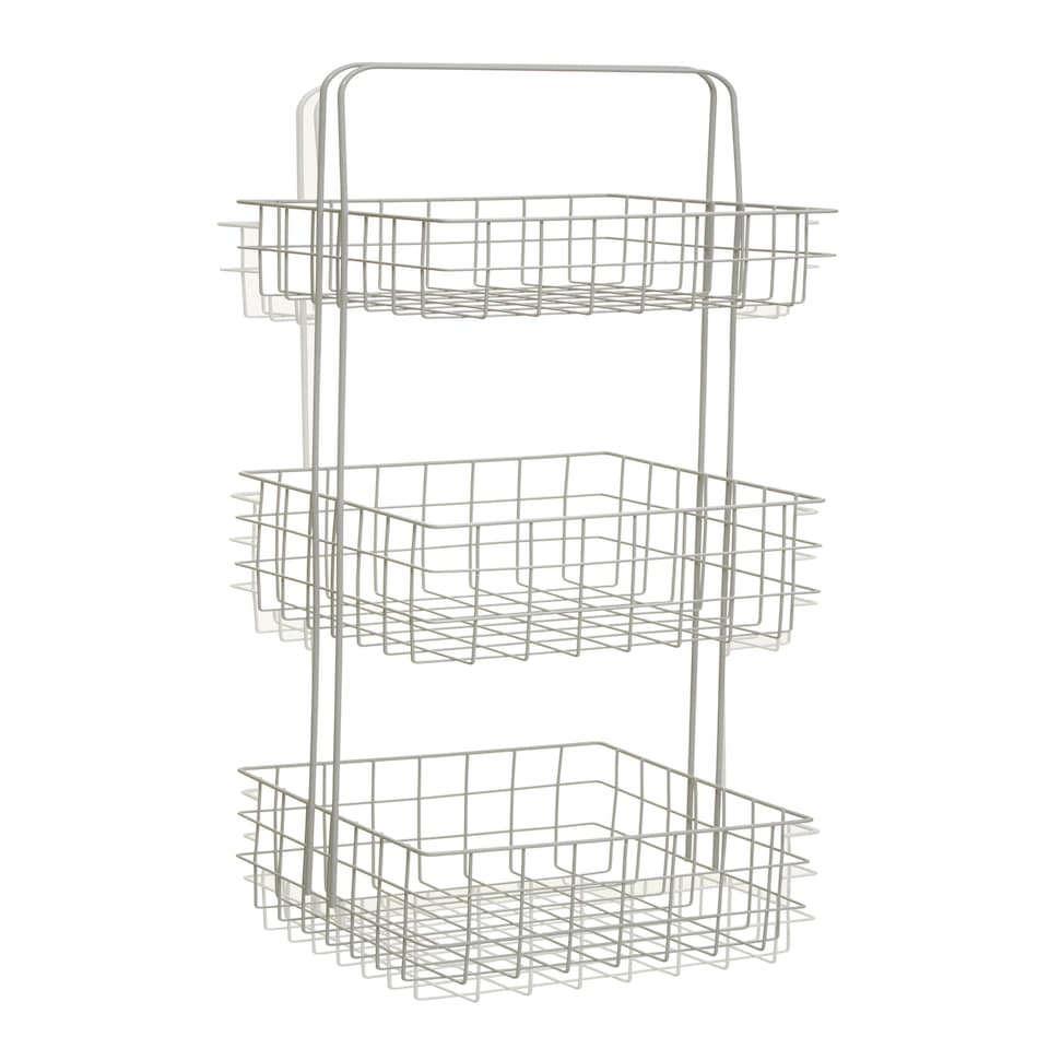 image 1 of Kirby Three Tier White Storage Caddy White