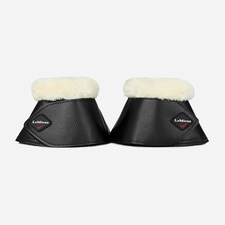 LeMieux Fleece WrapRound Over Reach Boots Black | XX-Large