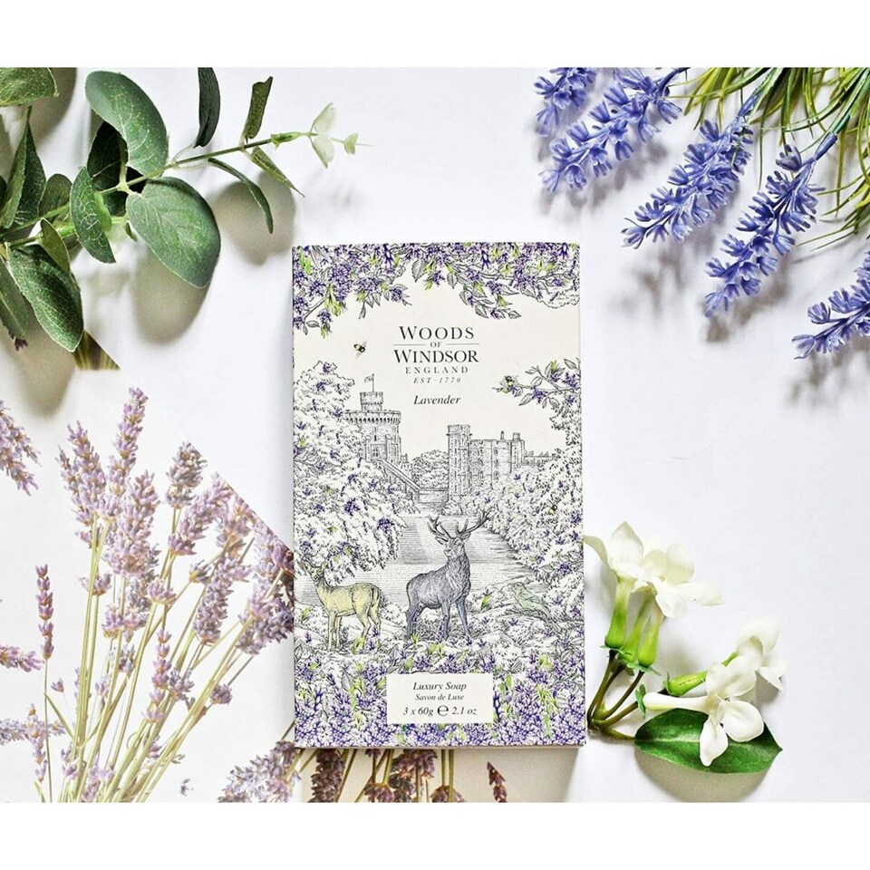 image 1 of Woods of Windsor Lavender Soap 3 x 60g
