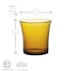 image 3 of Duralex Lys Tumbler Glasses - 210ml - Amber - Pack of 6 Clear