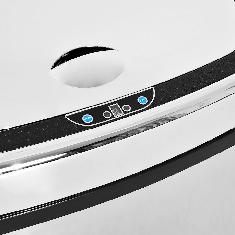 image 1 of HOMCOM 68L Sensor Dustbin Stainless Steel Automatic Kitchen Waste Bin Silver | Silver | 1