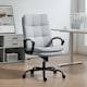 image 2 of HOMCOM Fabric Office Chair, Computer Desk Chair for Home, Light Grey Grey