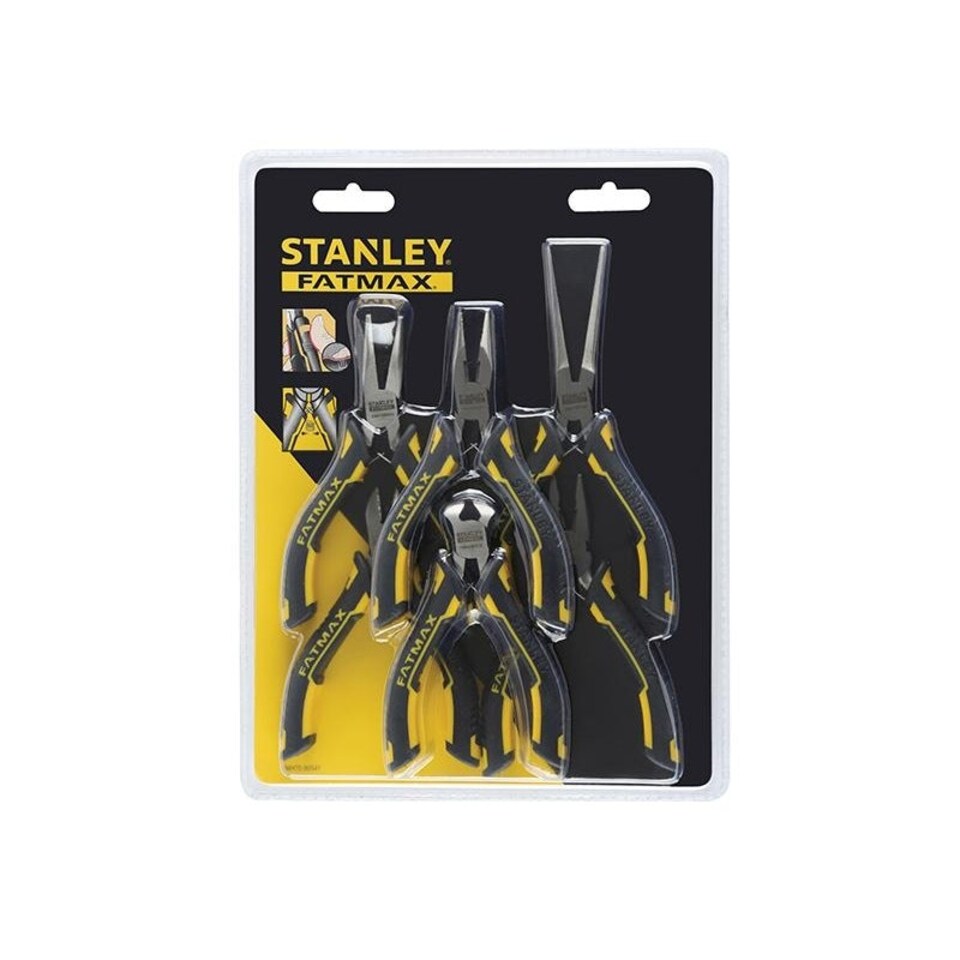 image 1 of Stanley Hand Tools Fatmax Mini Pliers Set, 6 Piece - Multi Colour - One Size