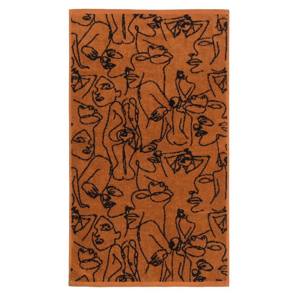 image 1 of furn. Everybody Jacquard Hand Towel Pecan