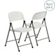 image 1 of Harbour Housewares Folding Trestle Chairs - White - Pack of 4