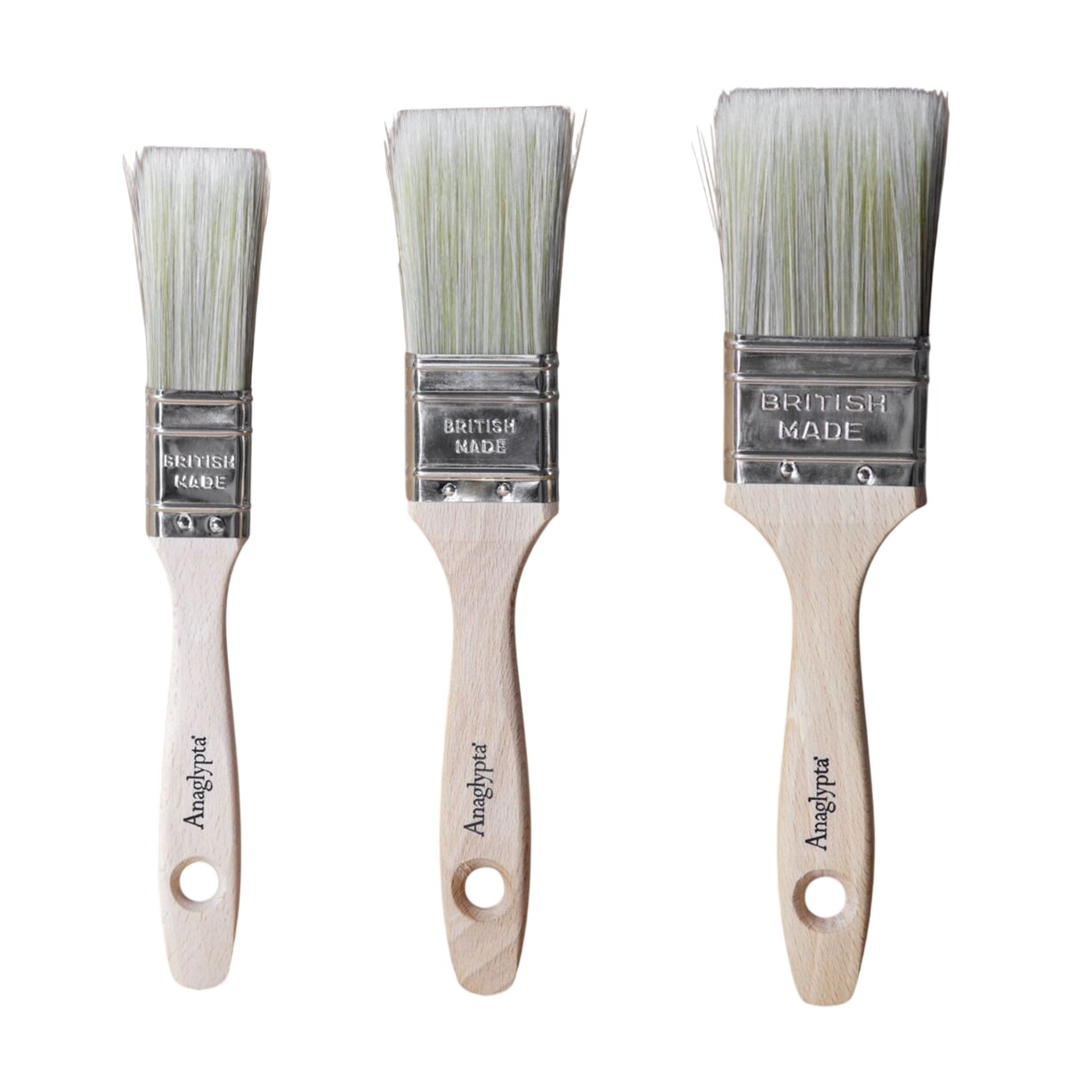 Anaglypta Paint Brush Set (Pack of 3) Pink Pink 1