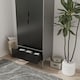 image 7 of Malmo 2 Door 2 Drawer Wardrobe with Scandi Legs Cupboard Hanging Rail 180cm | Multi | Grey Black | 1