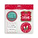 image 2 of Pack of 8 Novelty Christmas Coasters