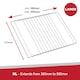 image 2 of SPARES2GO Large Oven Shelf Adjustable Width No Gaps CAPLE Extendable Lock Grill 590mm
